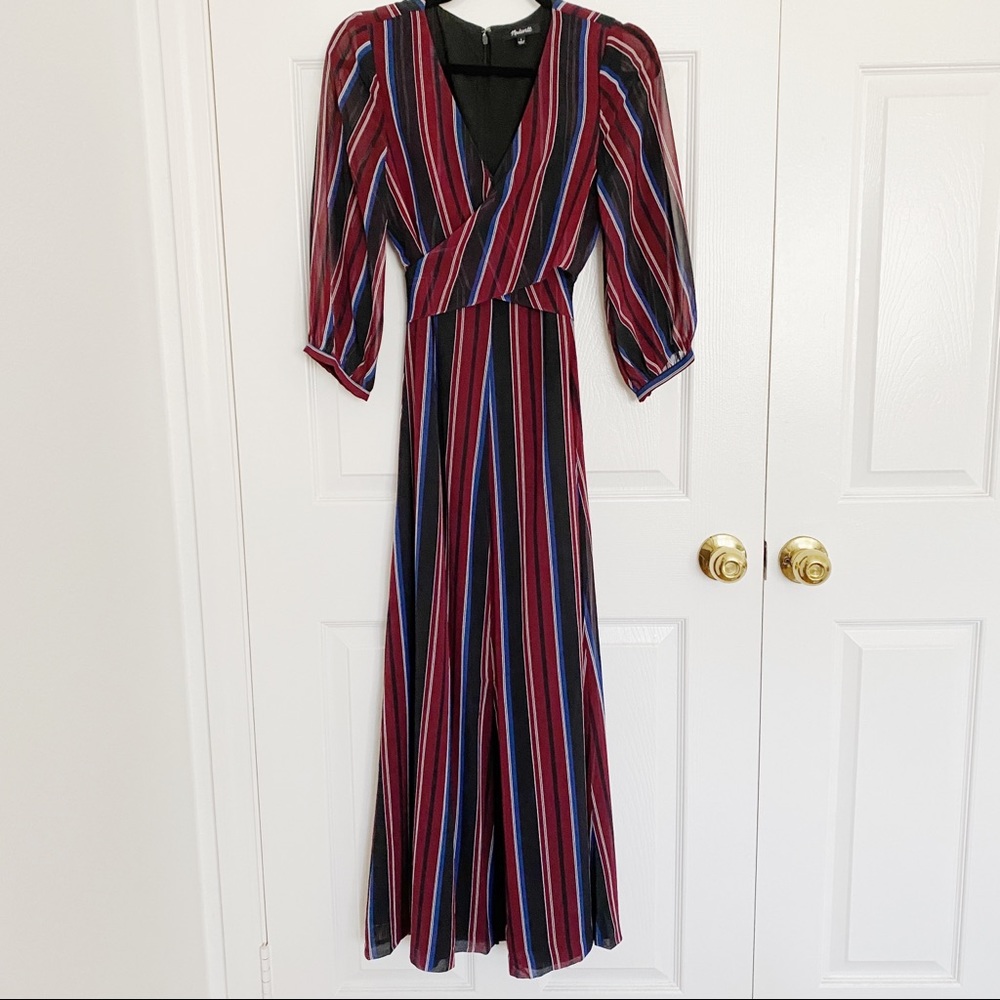 Madewell wrap-around maxi dress